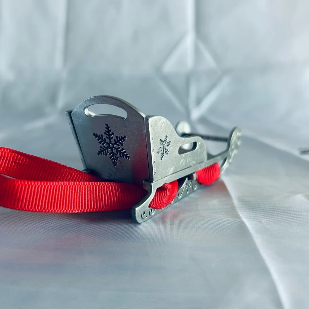 PEWTER PORT Vintage Sleds Christmas Ornaments- Lot Of 4
